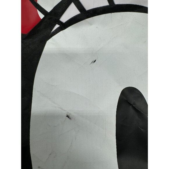 Disney Minnie Mouse Drawstring black Backpack Bag red dot bow 15x12" READ - Picture 2 of 3